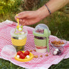 Crystalia Yogurt Cups with Lids, Set of 2